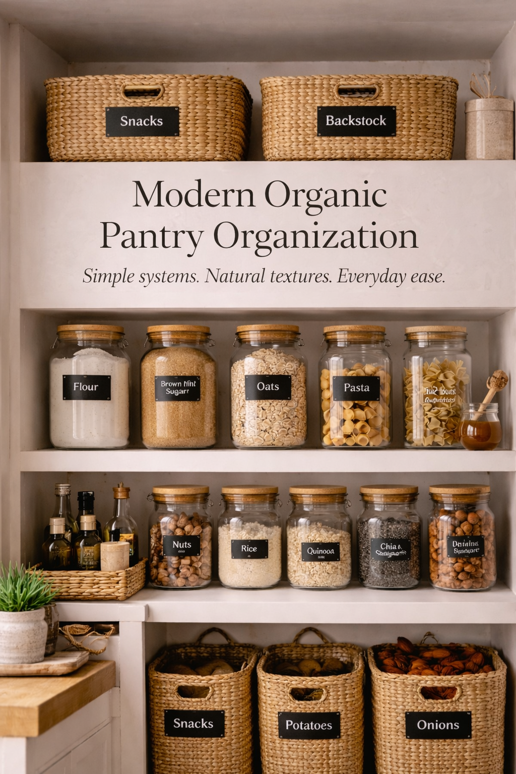 Pantry Organization Modern Organic