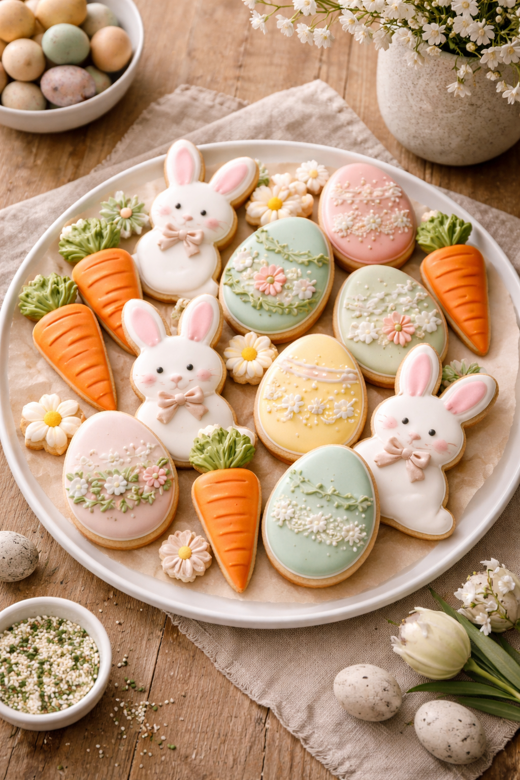 Beautiful Easter Sugar Cookies