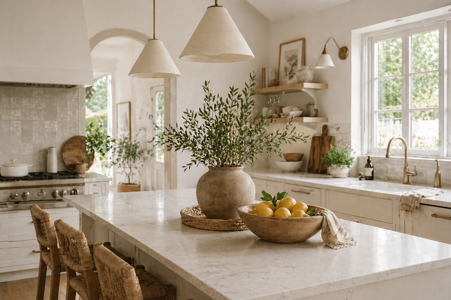 Effortless Summer Kitchen: Creating a Light, Organic Modern Space That Feels Fresh Daily